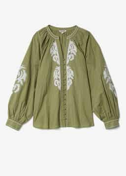 GRETA BLOUSE - GREEN