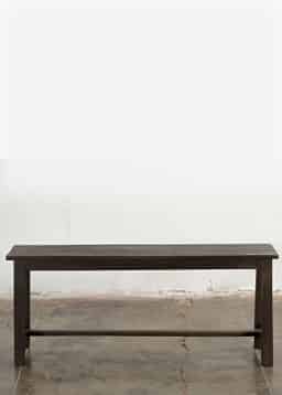 Vintage wood bench 135 - DKBROWN