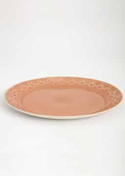 MATHILDA DECO SERVING TRAY - DUSTYPINK