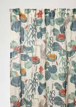 Lin printed Curtain - Nymphaea