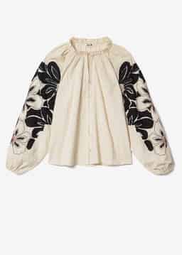 BODILLE BLOUSE - WHITE