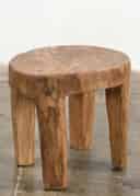 Naga Wood stool	 - BROWN