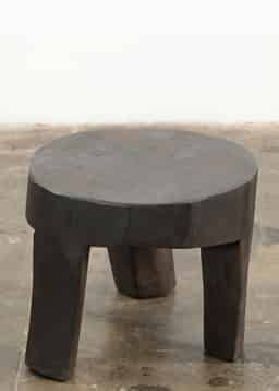 Naga Wood stool	 - DKBROWN
