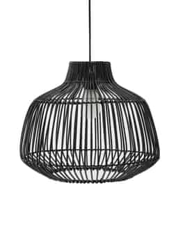 ZEBI RATTAN LAMP - Black