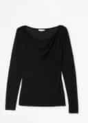 SABINE KNITTED TOP - Black