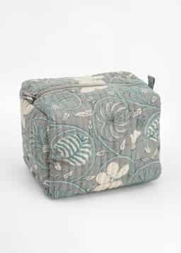 Viny Box Pouch - FLORALSWIRLBLUE