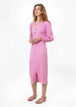 ZUMI LS DRESS - PINK