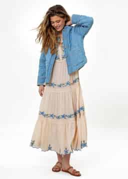 PADDY TENCEL JACKET  - BLUE