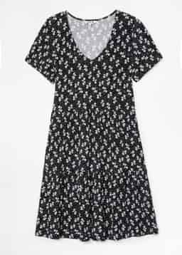 Hilma Tunic - BLACK AOP