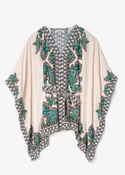 GINEVRA PRINTED BLOUSE - GREEN