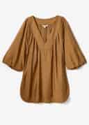 ALLEGRA BLOUSE - BROWN
