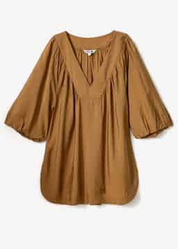 ALLEGRA BLOUSE - BROWN