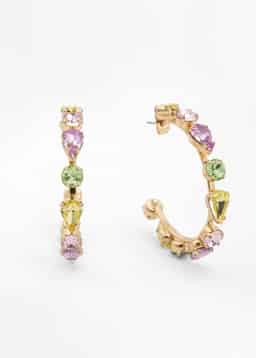 STONE HOOPS - GOLD