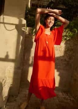 KHALO DRESS - RED