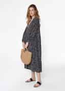 ELNA PRINT DRESS - BLACKWHITE