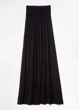 BELLA LONG SKIRT - Black