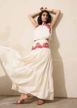 LOELLE SKIRT - OFFWHITE