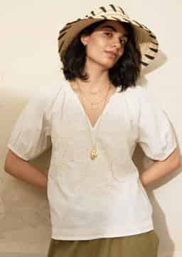 BILLIE BLOUSE - OFFWHITE
