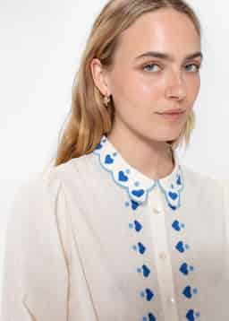 SASHA BLOUSE  - BLUE