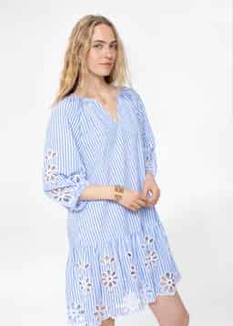 NALA DRESS - STRIPED BLUE