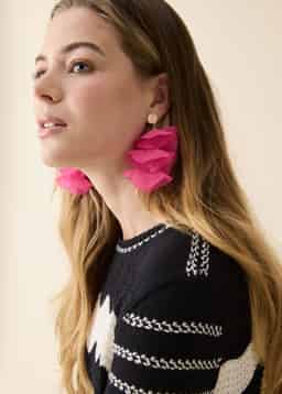 FLORET EARRINGS - PINK