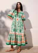 KHALO DRESS - GREEN