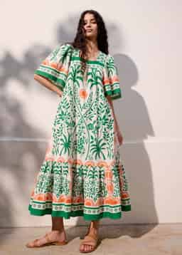 KHALO DRESS - GREEN