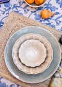 MATHILDA SCALLOP BOWL - CREMESPECKLED