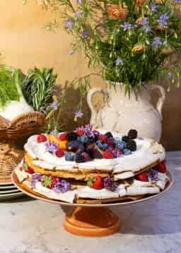 MATHILDA CAKE STAND - DUSTYPINK