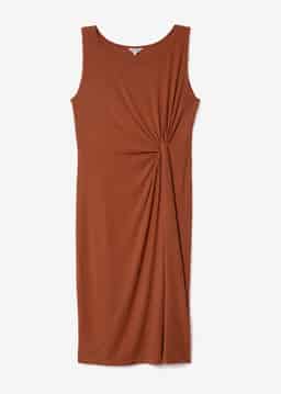 REBI DRESS - BROWN