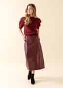 LENA SKIRT - BURGUNDY