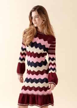 SANDRA DRESS - BURGUNDY
