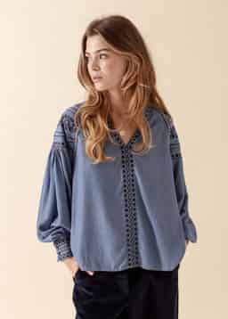 MARYLIN BLOUSE - BLUE