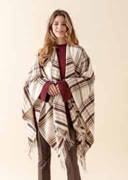 BROWNS PONCHO - BEIGE