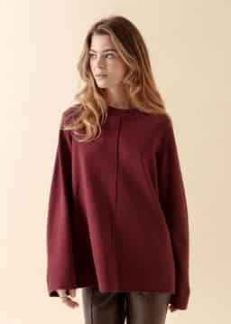 LAURA SWEATER - BURGUNDY