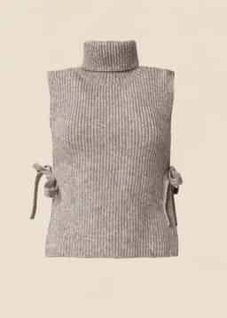 STINA CABLE VEST - GREY