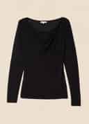 SABINE KNITTED TOP - Black