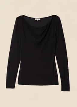 SABINE KNITTED TOP - Black