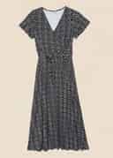 ANIK DRESS - BLACK AOP