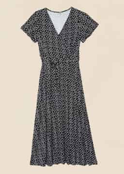 ANIK DRESS - BLACK AOP