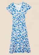 ANIK DRESS - DARK BLUE AOP