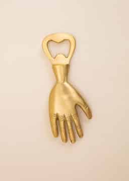 HAND BOTTLE OPENER - BRASS