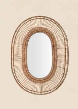 Amita Bamboo Mirror - NATURAL