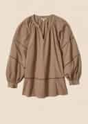 Taytum lace blouse - BEIGE