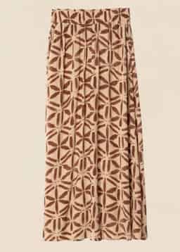 SIBEL MAXI SKIRT - BROWN
