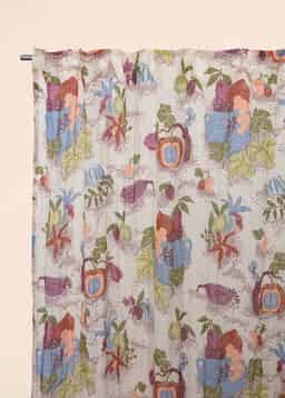 Lin printed Curtain - FRUIT GARDEN