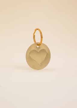 BRASS KEY DECO - HEART