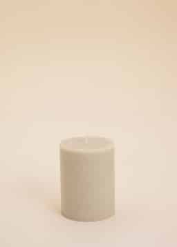 Block Candle 70x90 mm - Beige 