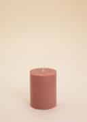 Block Candle 70x90 mm - DUSTYPINK