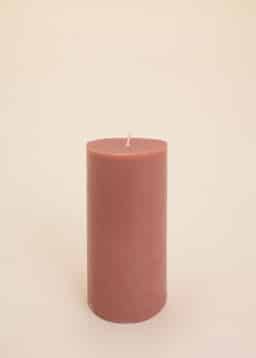 Block Candle 70x150 mm - DUSTYPINK